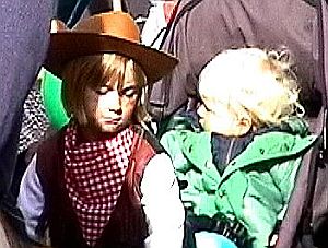 Cowgirl and baby